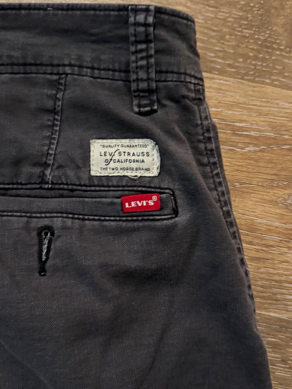 Levi's XX Chino Men's Black Standard Taper Twill Cotton Pants Waist 32